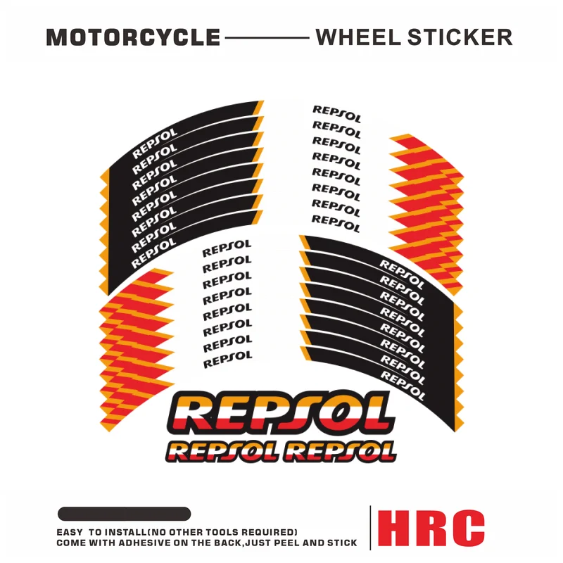 

Motorcycle Outer rim stickers wheels film border reflective decals tire For HRC CBR250RR CBR400RR CBR600RR CBR1000RR