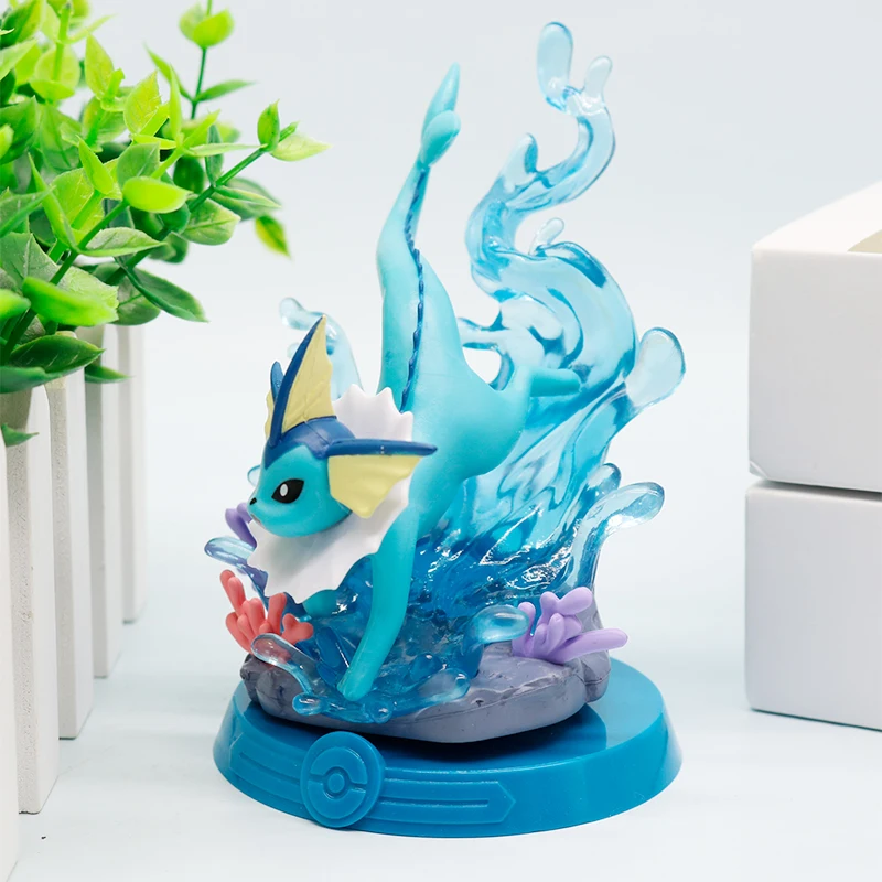 جديد 9 نمط البوكيمون Eeveelution Espeon Sylveon Glaceon Leafeon Vaporeon Umbreon Flareon Pokémon نموذج أنيمي الشكل الحلي لعبة