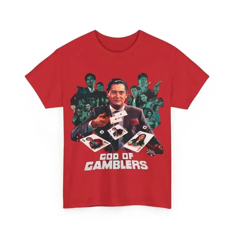 God Of Gamblers HK Movie T Shirt Chow Yun Fat Heavy Cotton
