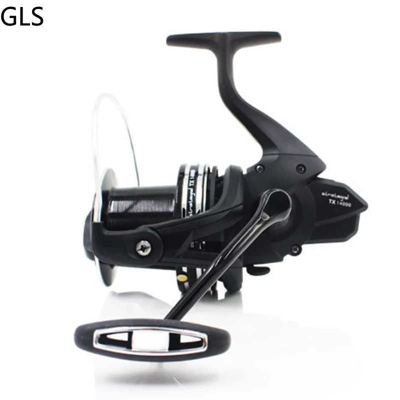 GLS New TX14000-Series + 12000 Aluminum Spool Long Throw Fishing Reel 4.1:1 Distant Spinning Wheel Tackle