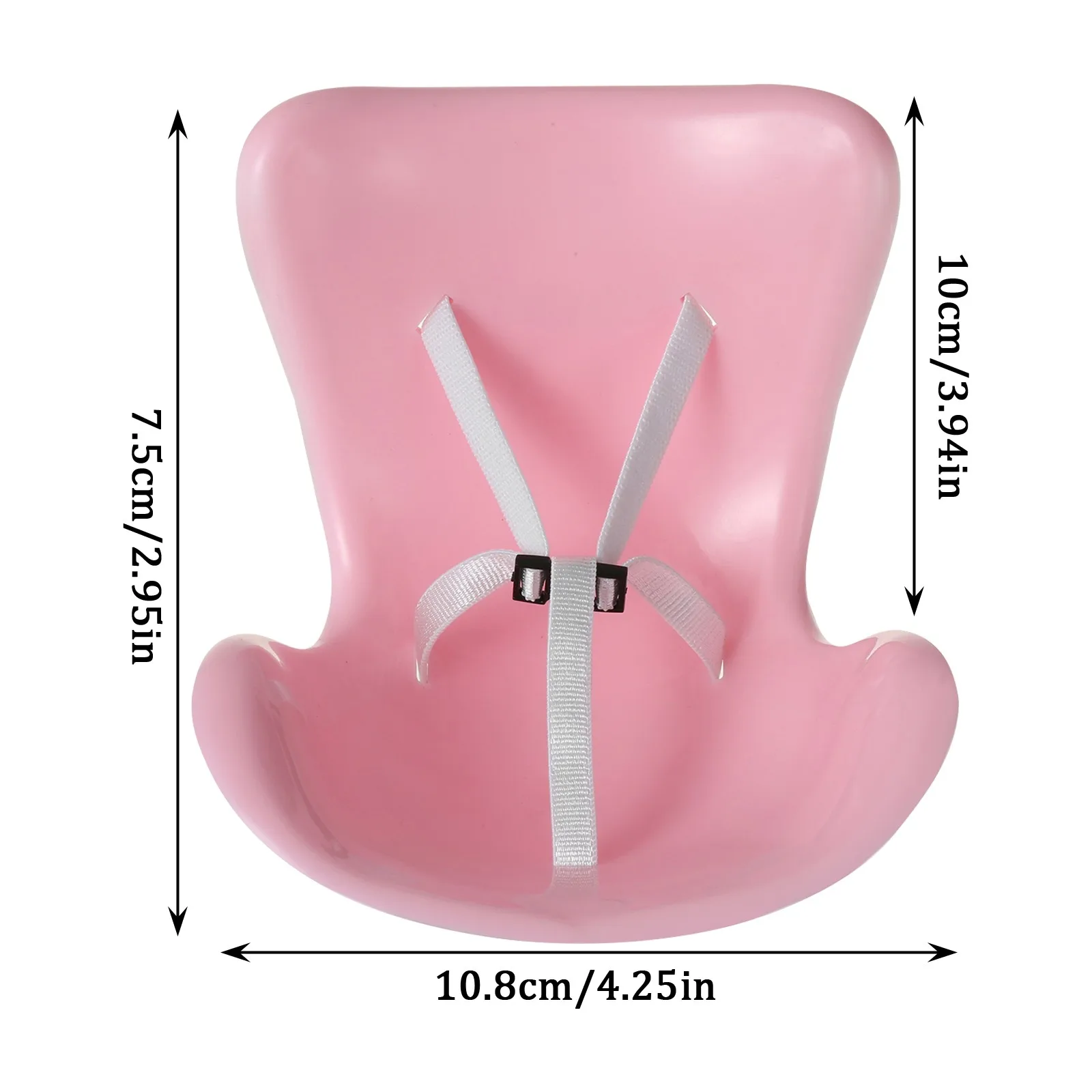 Автокресло для куклы с мягкой плюшевой подушкой, вентиляционным зажимом и настольной подставкой, милый и практичный автомобильный декор для любителей кукол и коллекционных кукол