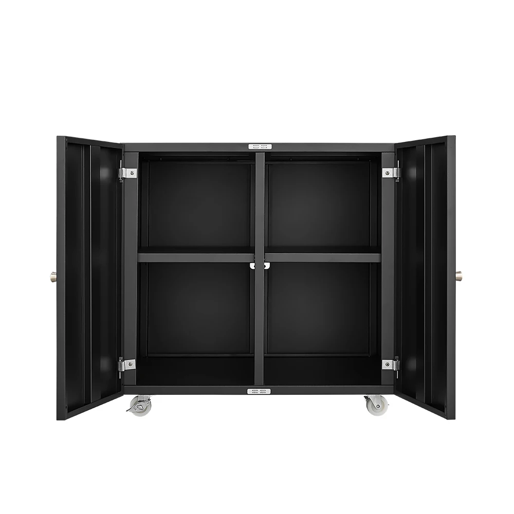 Home Office Printer Stand with Wheels Printer Tables Lateral Filing Cabinet with Open Storage Shelf for Letter/Legal/A4 Size Fil