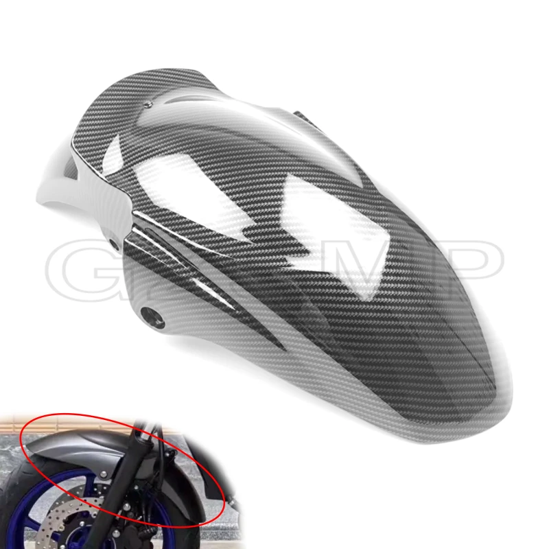 2004-2006 Fit for Yamaha FZ6N FZ6S Fazer XJ6 FZ6 N/S Carbon Fiber Pattern Motorcycle Front Fender Mudguard Mudflap Cover