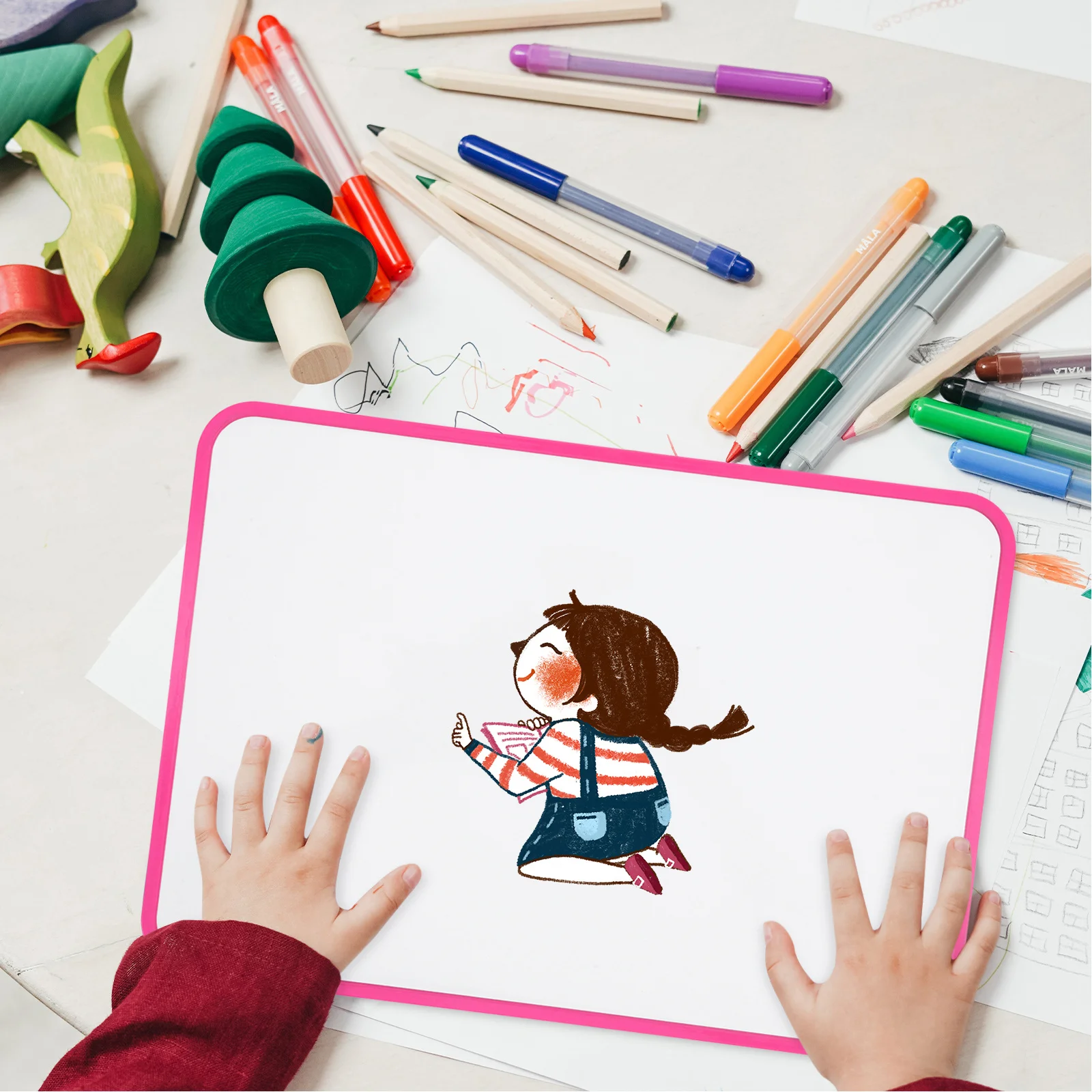 

Erasable Writing Board Small Dry Erase Board Magnetic Whiteboard for Kids Educational Drawing and Writing Small Whiteboard