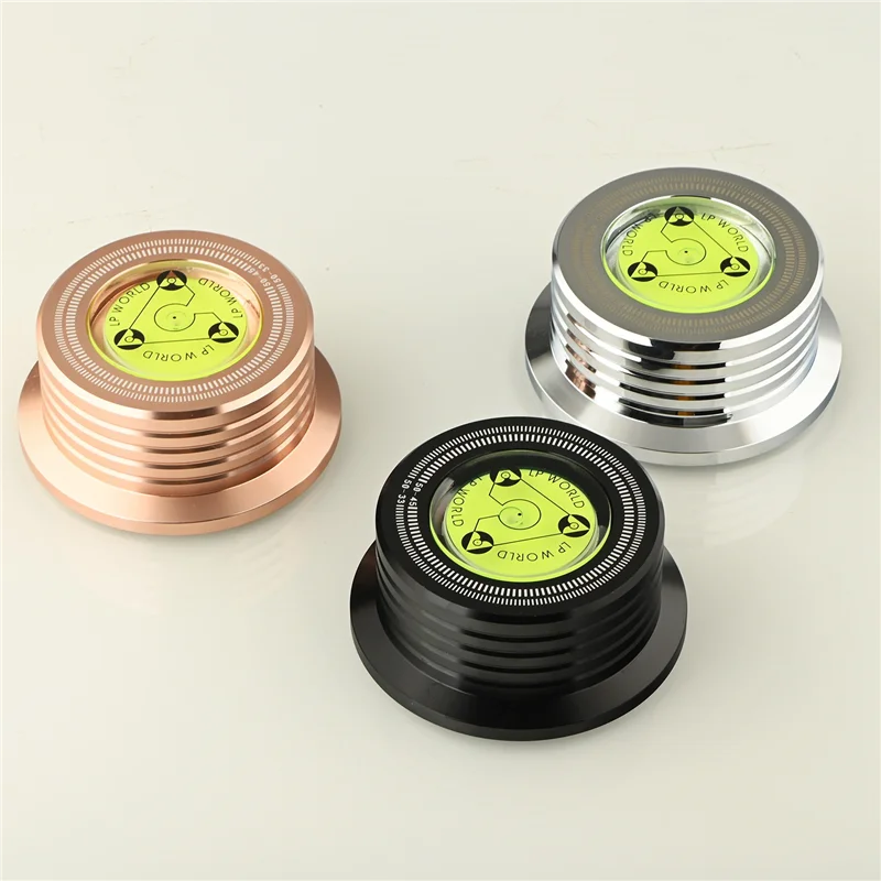 Aluminum Vinyl Record Weight HiFi 50HZ LP Disc Stabilizer Turntable Vinyl Aluminum Alloy Weight Clamp Black
