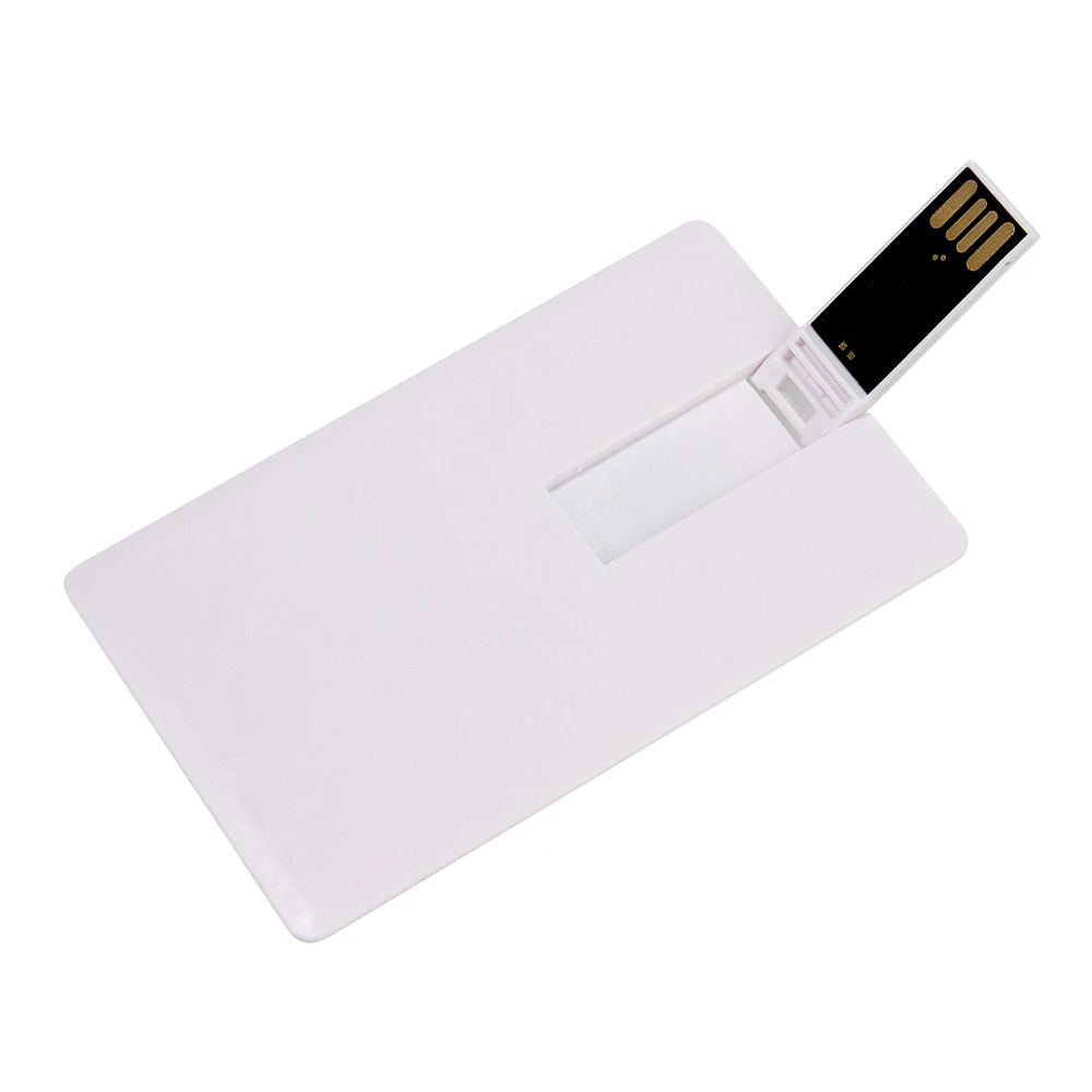 High-Speed Plastic Bank Card Type USB 2.0 Flash Drive 64GB 32GB Memory Stick U Disk Credit Card Shaped Gift with True Capacity