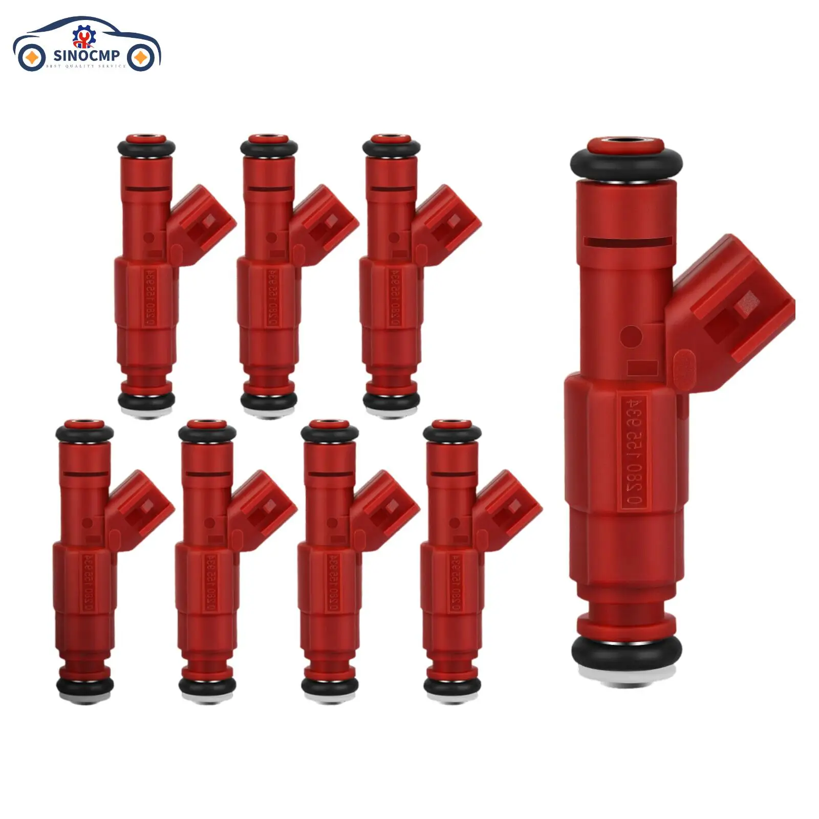 

0280155934 FJ437 SINOCMP 8 шт. топливные форсунки для 2000-2003 Dodge Dakota Ram 1500 5,2 л 5,9 л 4,7 л 3,9 л V6 запасные части двигателя