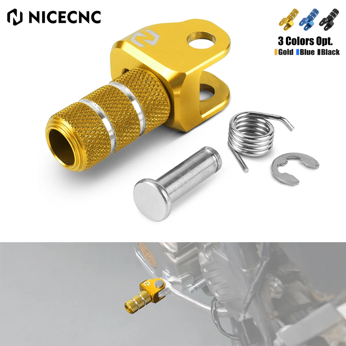 NICECNC For 2024 Suzuki DRZ400 DRZ400E DRZ400S DRZ400SM 2000-2024 DR-Z400 E S SM Motorcycle  Adjustable Gear Shift Lever Tip