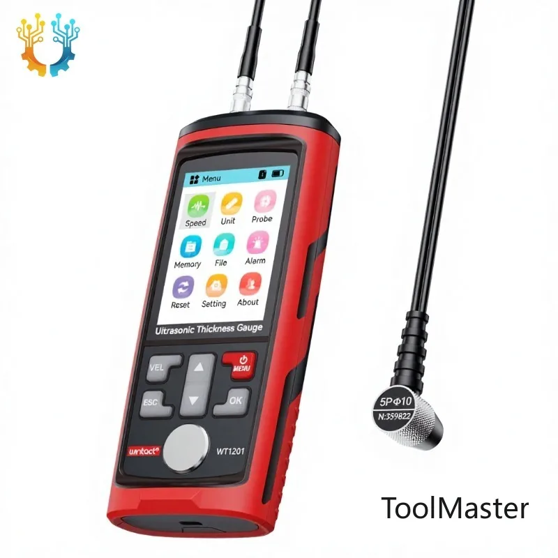 

【2026】 HEDAO Digital High Accuracy Ultrasonic Thickness Gauge 0.039-11.81 Probe Measuring Metal/Nonmetal Materials Steel Cylind