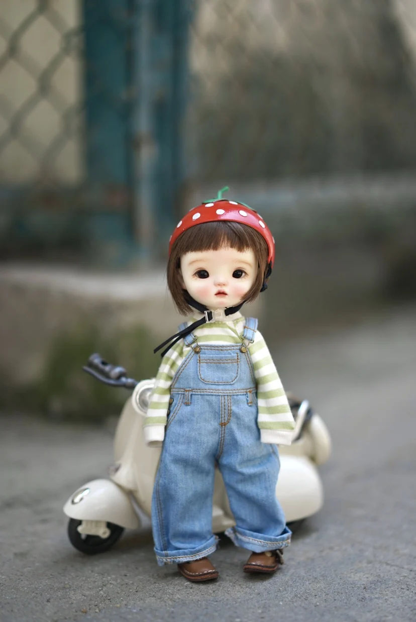 1/6 Bjd Doll Versatile Cowboy Strap Pants Doll Jumpsuit For Azone Blythe Licca Joint Body Girl Doll Accessories Birthday Gift