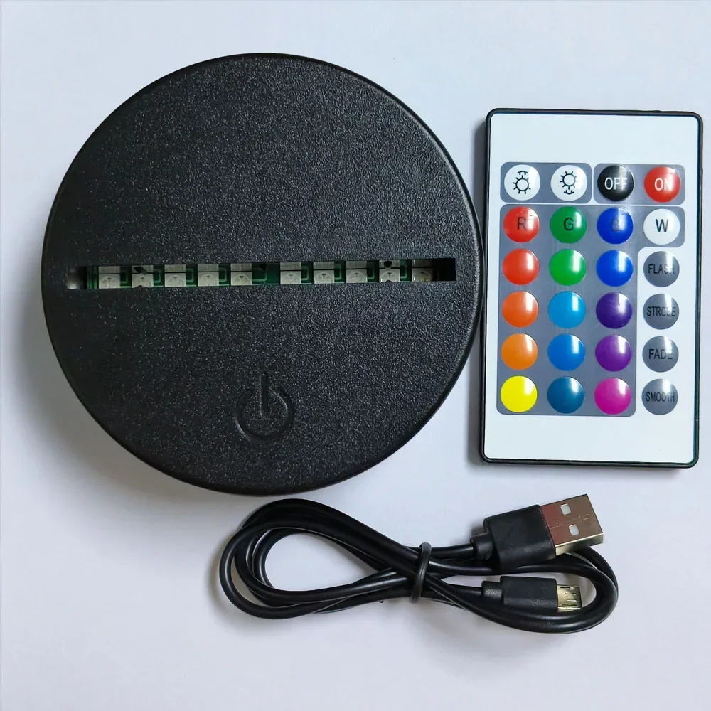 3D Illusion LED Night Ligh Stitch Lamps Remote Control Smart Touch Home Room Decor Lamp Christmas Valentine's Day Birthday Gifts