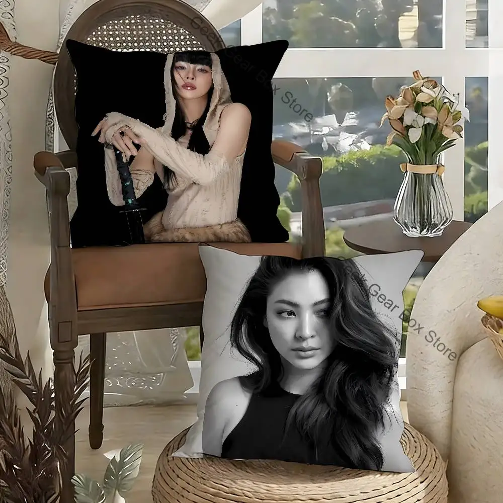 

Peraya Malisorn Faye Pillow Case For Sofa Decor Car Office Room Printing Cushion Cover Decorations and Protector