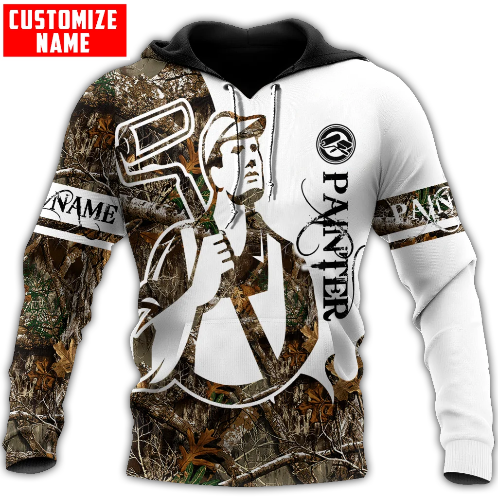 

Personalized Name Painter Tattoo 3D All Over Printed Hoodies zipper hoodies women For men Casual Pullover sudadera hombre MT-10