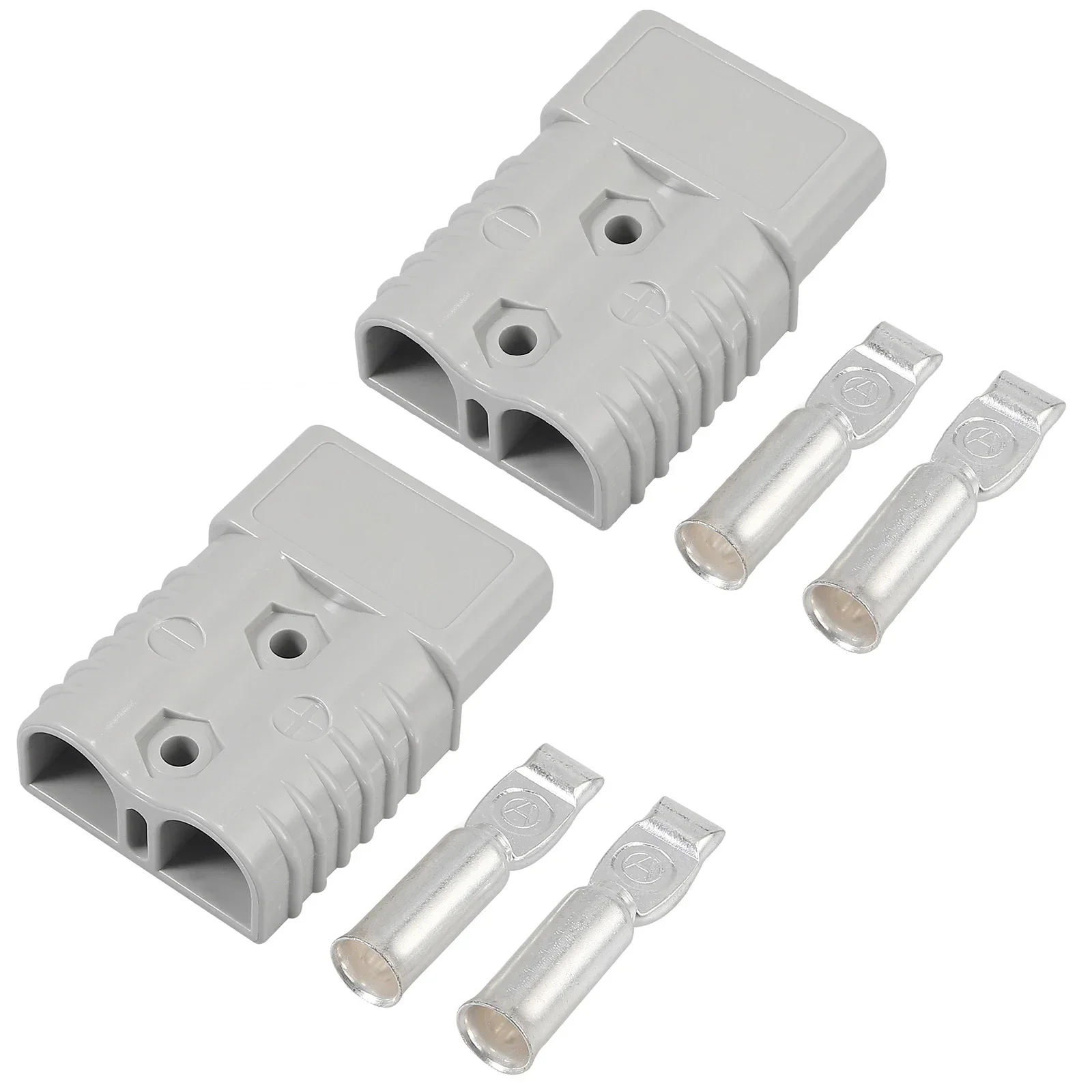2 Pcs 1/0 AWG 175A 600V AC/DC 전원 도구 앤더슨 스타일 플러그 커넥터 빠른 커넥터 키트 전기 자동차 배터리 플러그