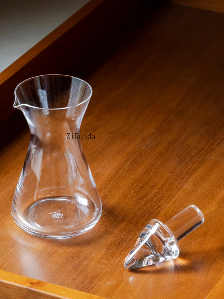 *Starling Flowing Light Awakening Bottle Baijiu Dispenser High grade Crystal Glass Large Capacity Decanter