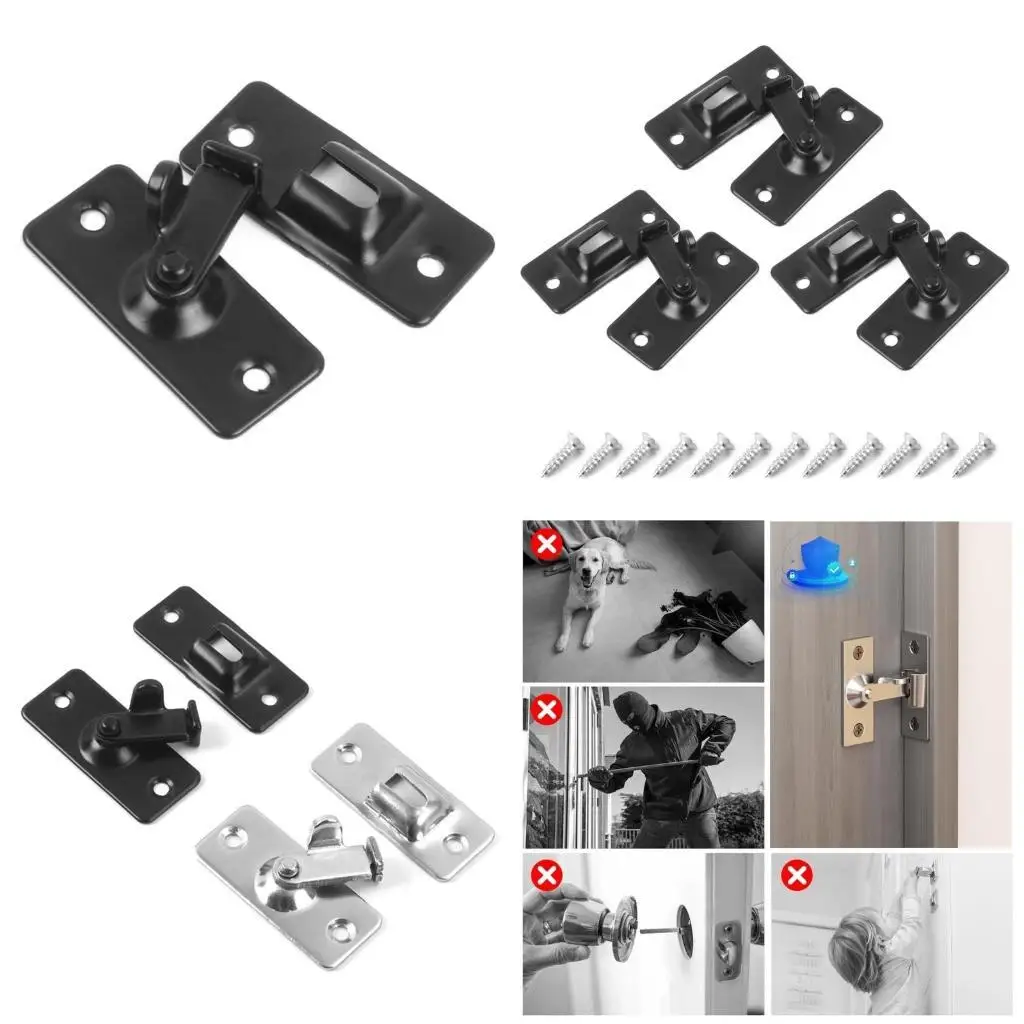 

652F 3Pieces Miniature Stainless Steel Door Bolt for Interior and Exterior Door