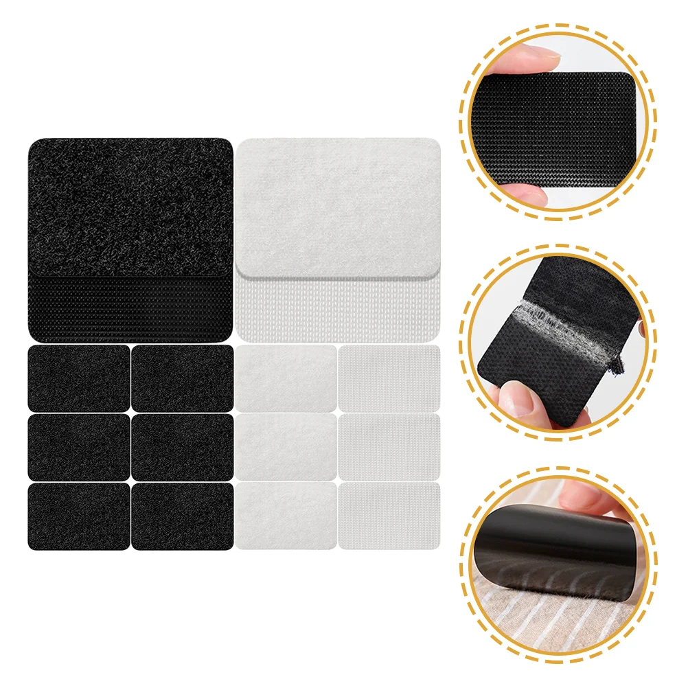 

50 Pairs Bed Sheet Stickers Floor Mat Non-skid Pad Rug Tape Carpet Washable Mattress Anti-slip Nylon Sofa Cushion Non-slip