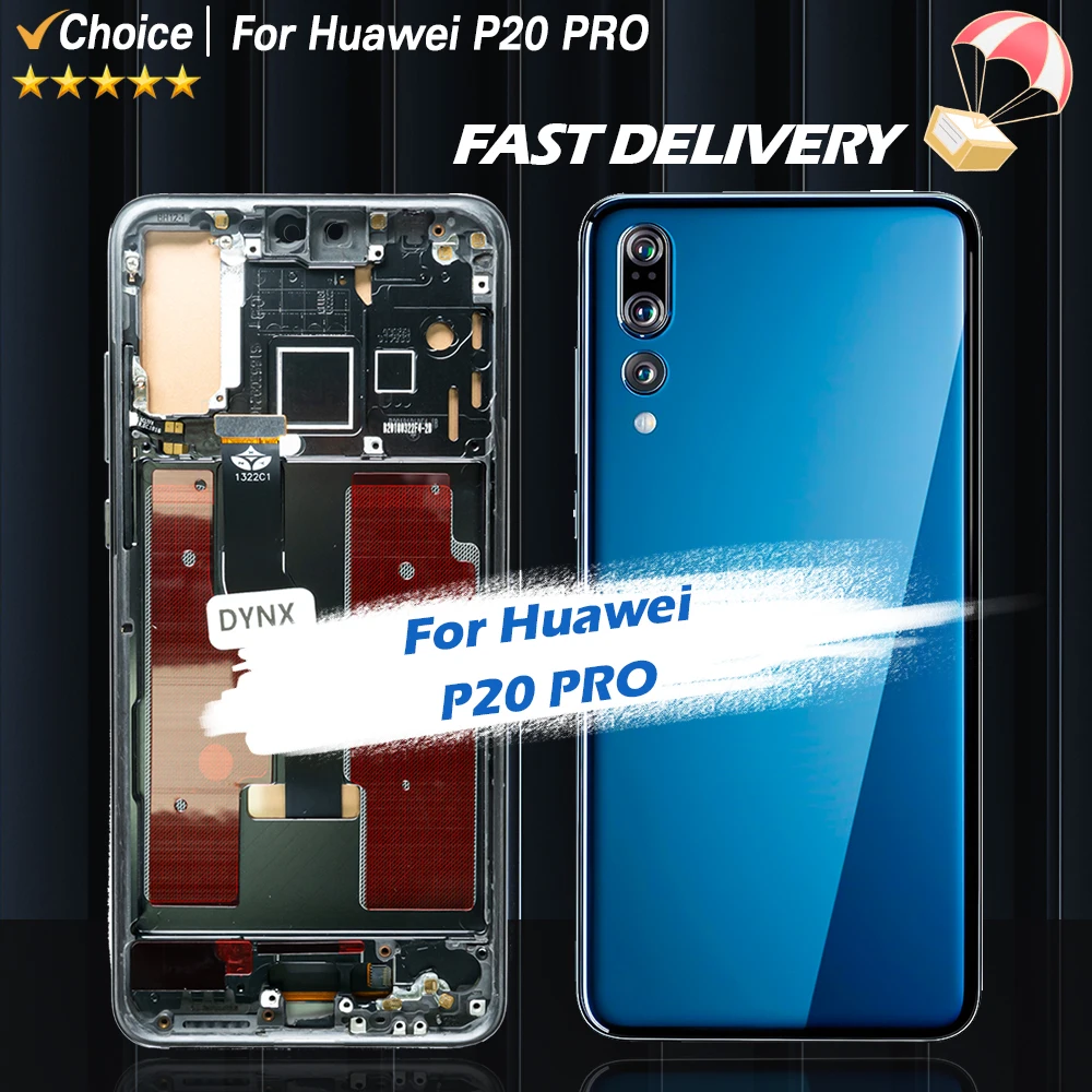 6.1\'\' For Huawei P20 Pro LCD Display OLED Touch Screen With Frame For Huawei P20 Pro CLT-L29 CLT-AL00 Display LCD Assembly