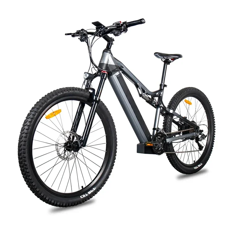 1000W Electric Bike 27.5 Inch Electric Bicycles 21 Speed 48V 17AH Powerful E Bike Detachable Battery Full Suspension MTB Bike