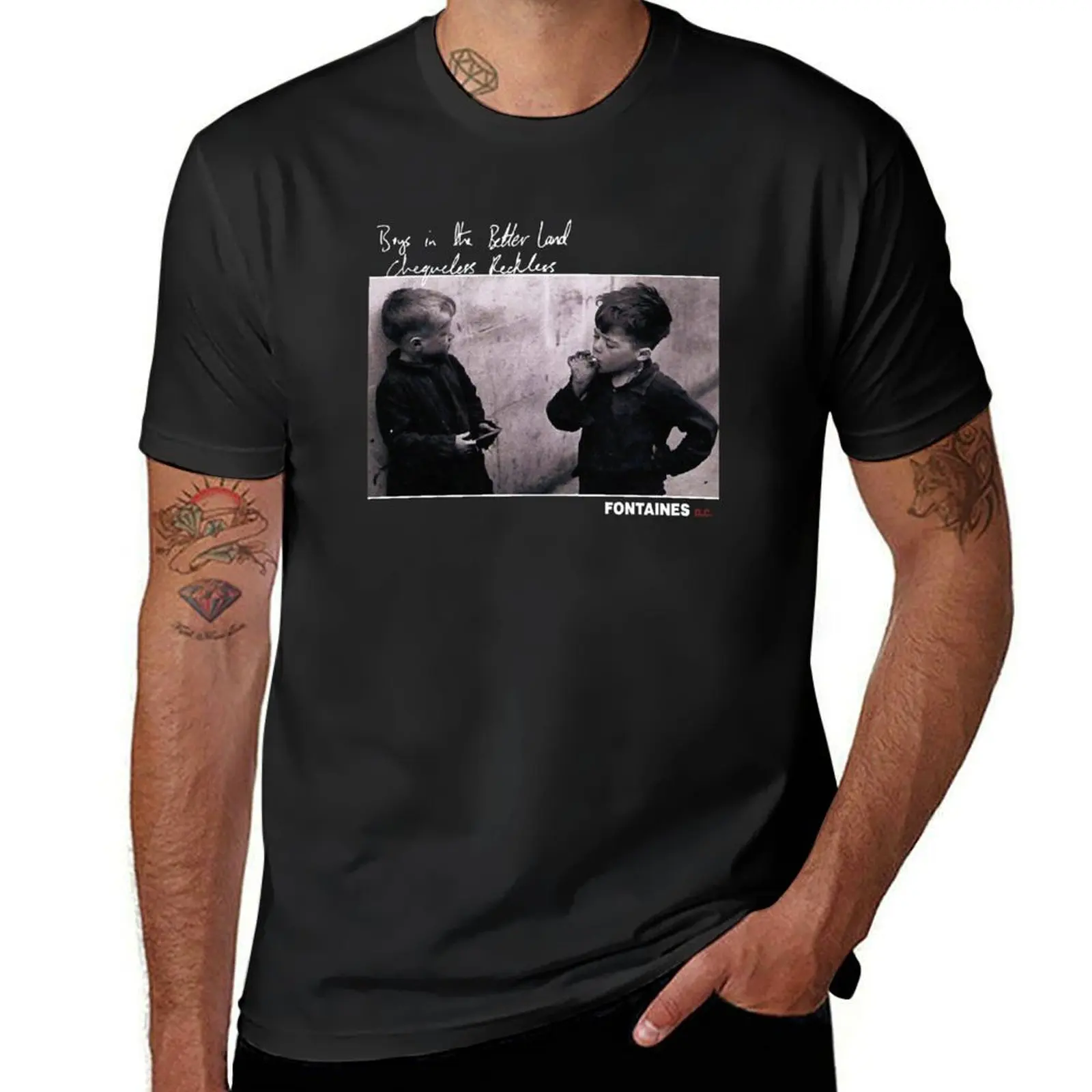 

Fontaines D.C T-Shirt vintage graphic tee customs design your own Louboutins blacks mens t shirt graphic