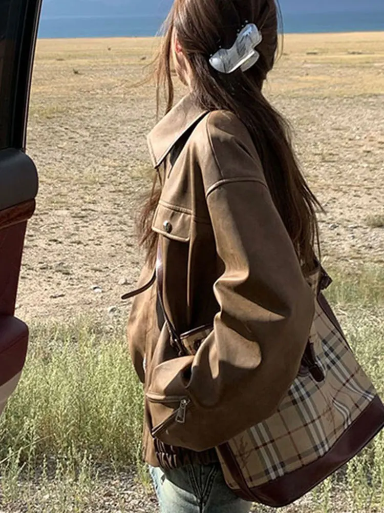 

Университетские куртки женские блестящие ковбойские свидания со шнуровкой одинаковые школьные кибер с разрезом уличный пальто оранжевый карго романтическая женская одежда однотонная