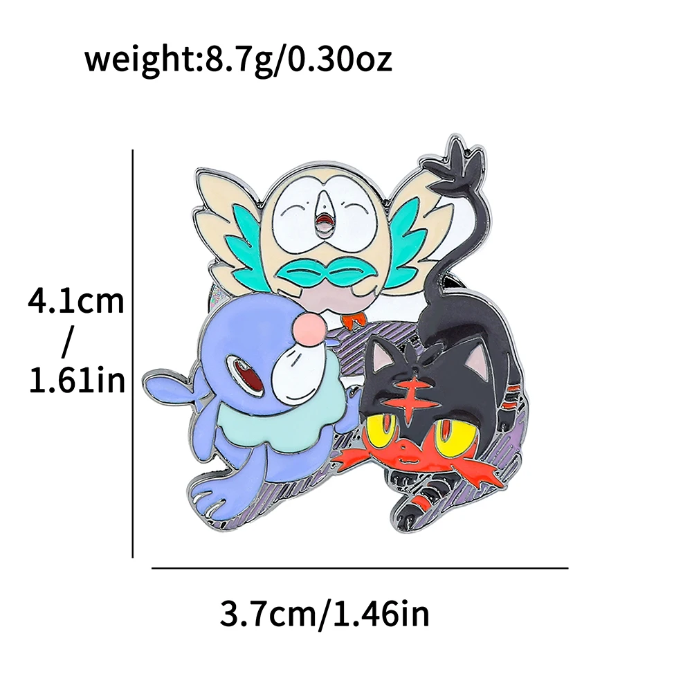 Eevee Evolutions Inspired Enamel Pins, Collectible Brooch Gift
