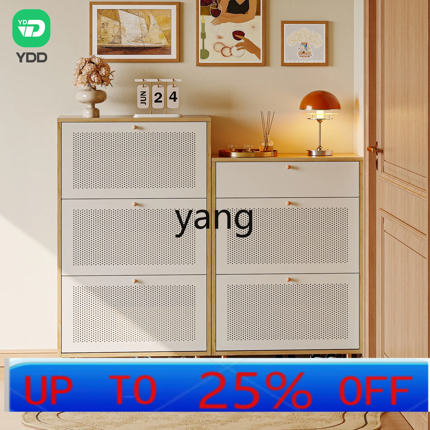 

LMM household entrance cabinet outside the corridor entrance locker integrated log wind