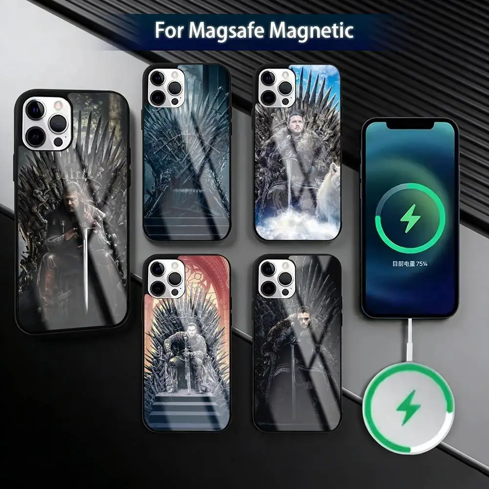 

Game of Thrones T-The I-Iron T-Throne Phone Case For iPhone17,16,15,14,13,12,11 Plus,Pro Magnetic For Magsafe Wireless Charging