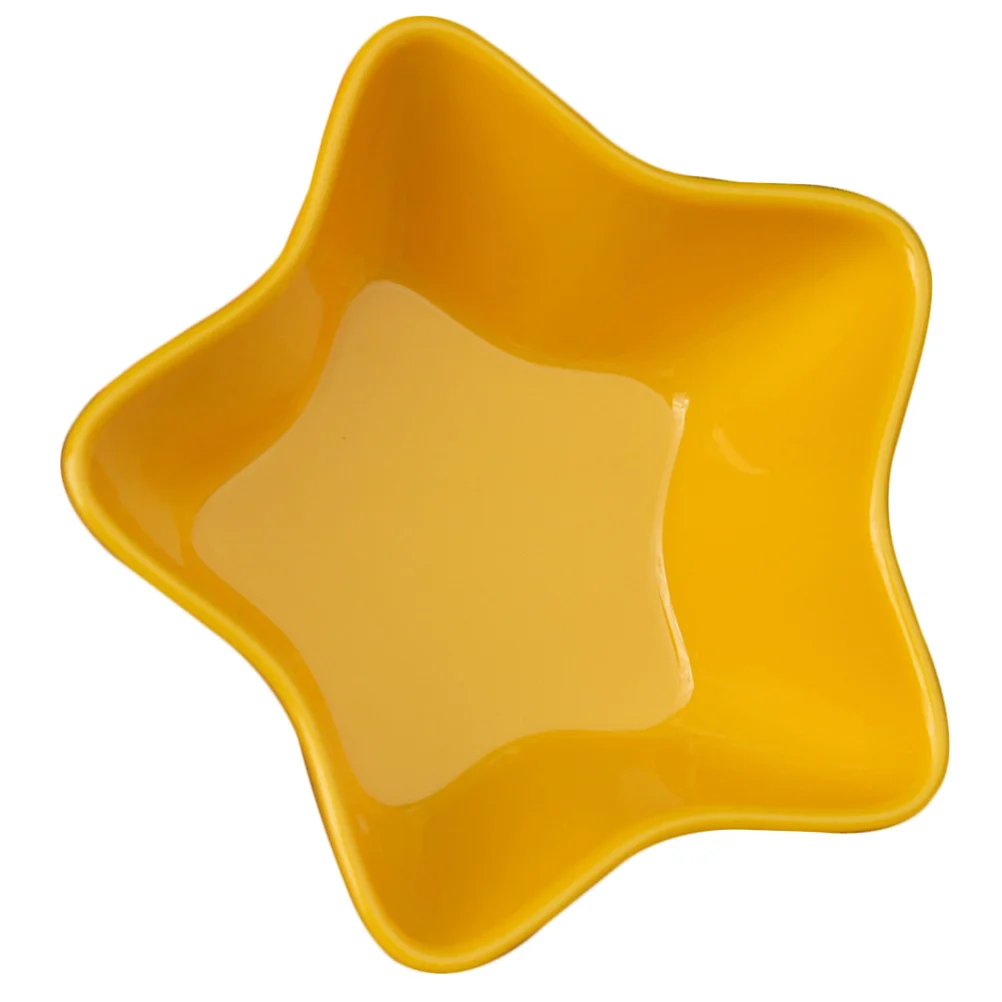 

1 шт., милая миска в форме звезды, защита от падения, детская миска для кормления, многофункциональная для закусок, фруктов, 16x15,5x5,4 см, миска для десерта со звездами