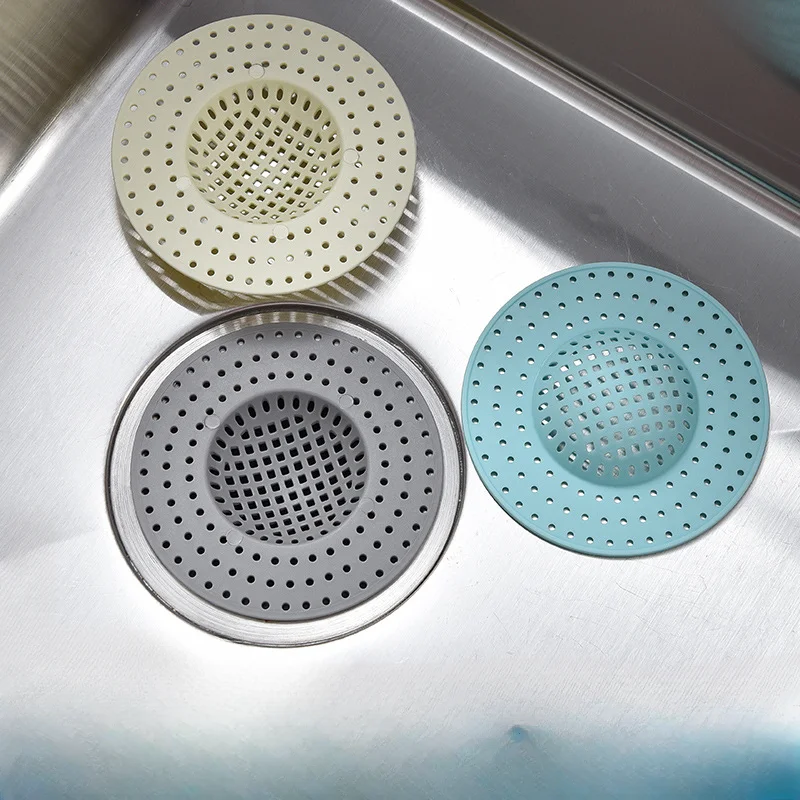 1pcs Floor Drain Net Kitchen Sink Wash Food Residue Anti-clogging Toilet Drain Drain Filter Net Kitchen Items