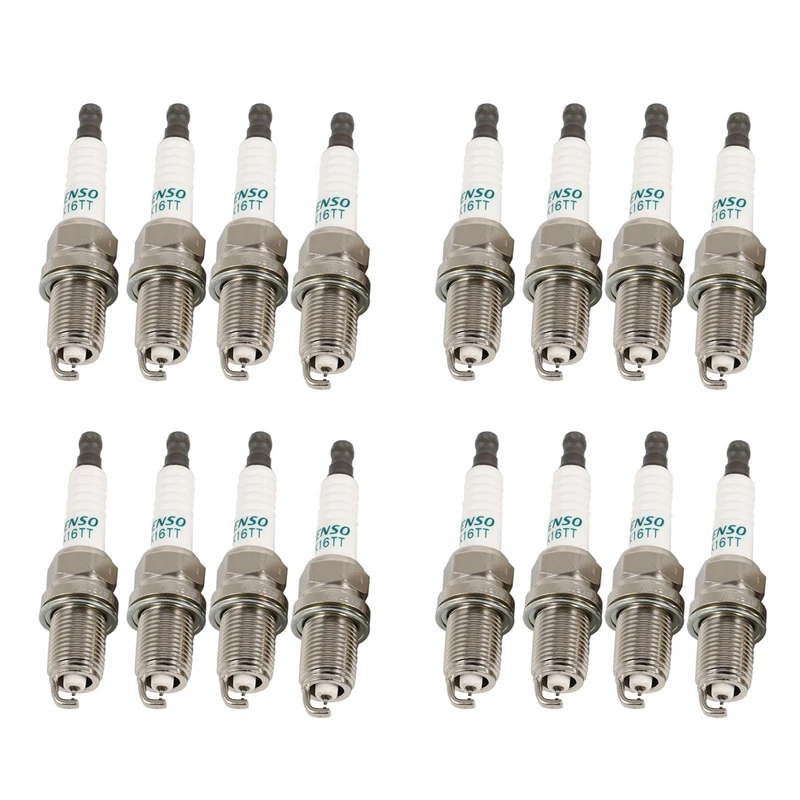 16Pcs Car Spark Plug For Ford Toyota Mazda Honda Acura IK16TT-4701