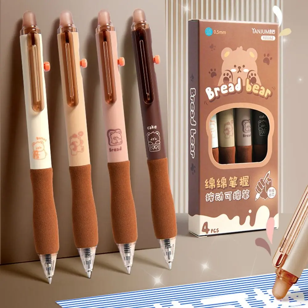 

Creative Aesthetic Thermal Eraser Pen Black Blue Ink Cute Erasable Gel Pen Cartoon INS 0.5mm Writing Pen School