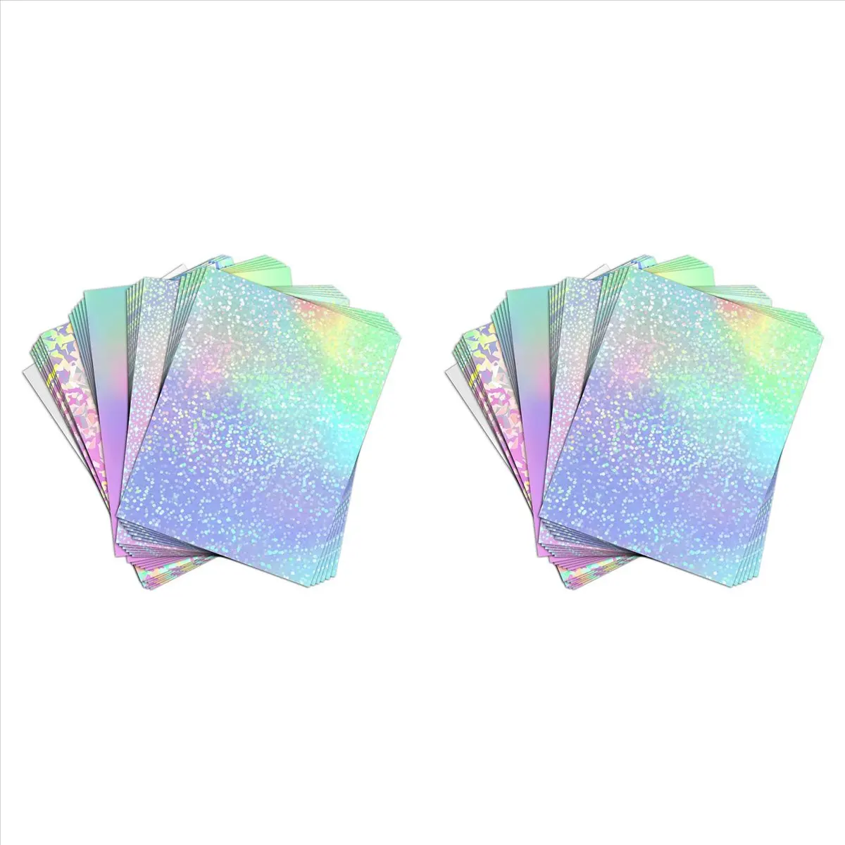 

*CLOS 48 Sheets Vinyl Sticker Paper for Inkjet Printer - Printable Glossy Sticker Paper and Holographic Laminate Sheets