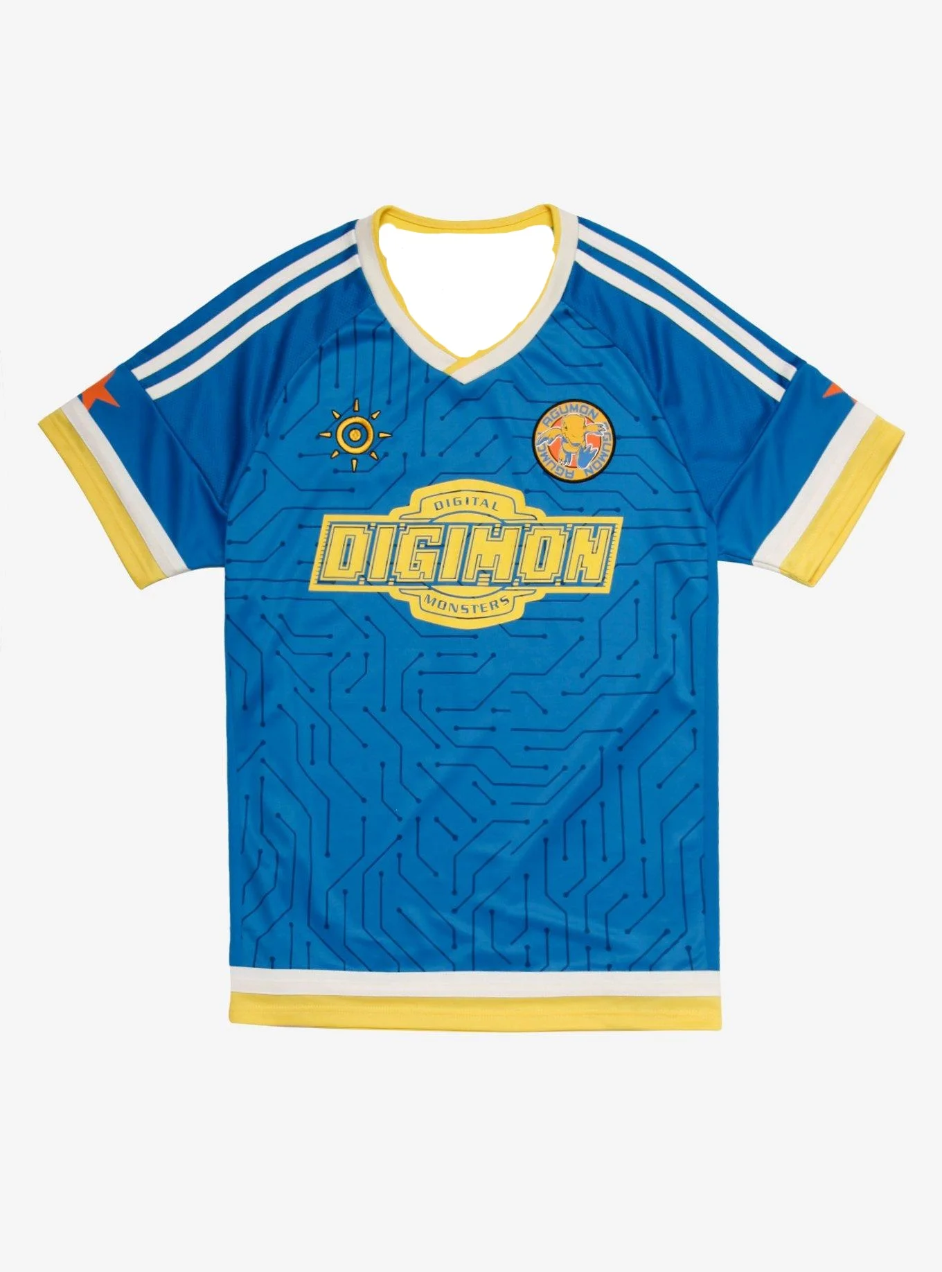 

Bandai 2026 New Summer Neutral Digimon Football Suit, Fast Drying, Breathable Training and Sports T-shirt Family Matching