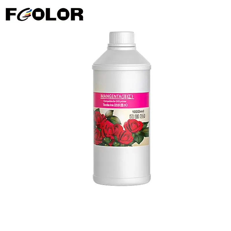 Fcolor 1000ML DTG Ink Textile Ink Garment Ink Untuk Printer Brother GTX