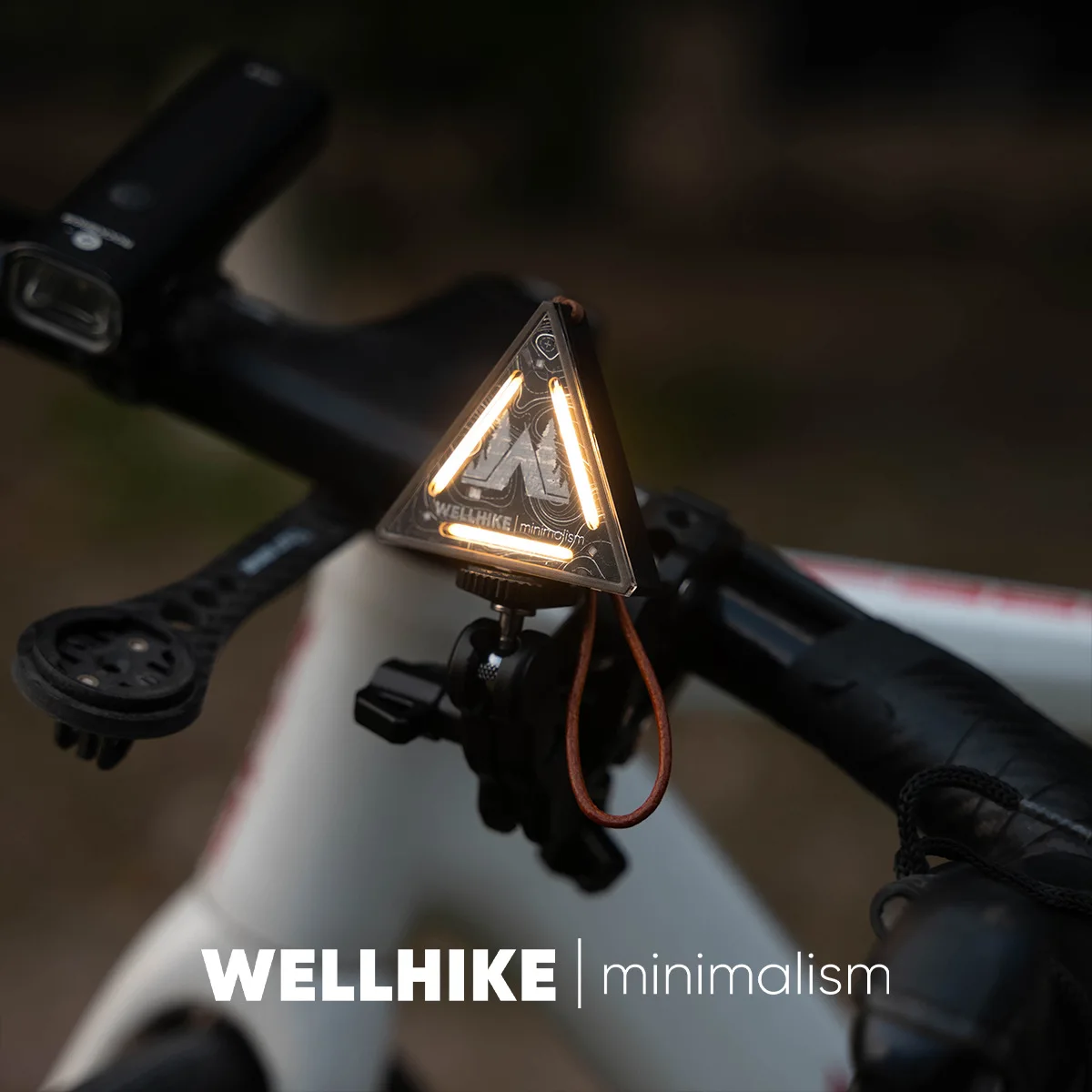 Magnetic Rechargeable Camping Light, 4-Mode Safety Triangle Warning Lamp with Hat Clip & Magnet for Tent Hiking Emergency (63mm)