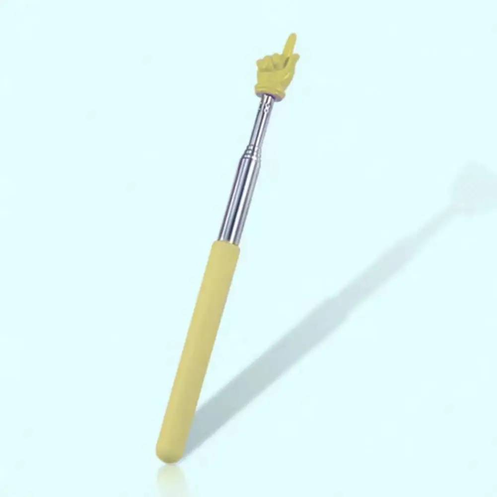 Adjustable Length Pointer Adjustable Length Stainless Steel Finger Reading Teacher Pointer with Retractable Whip for Children's