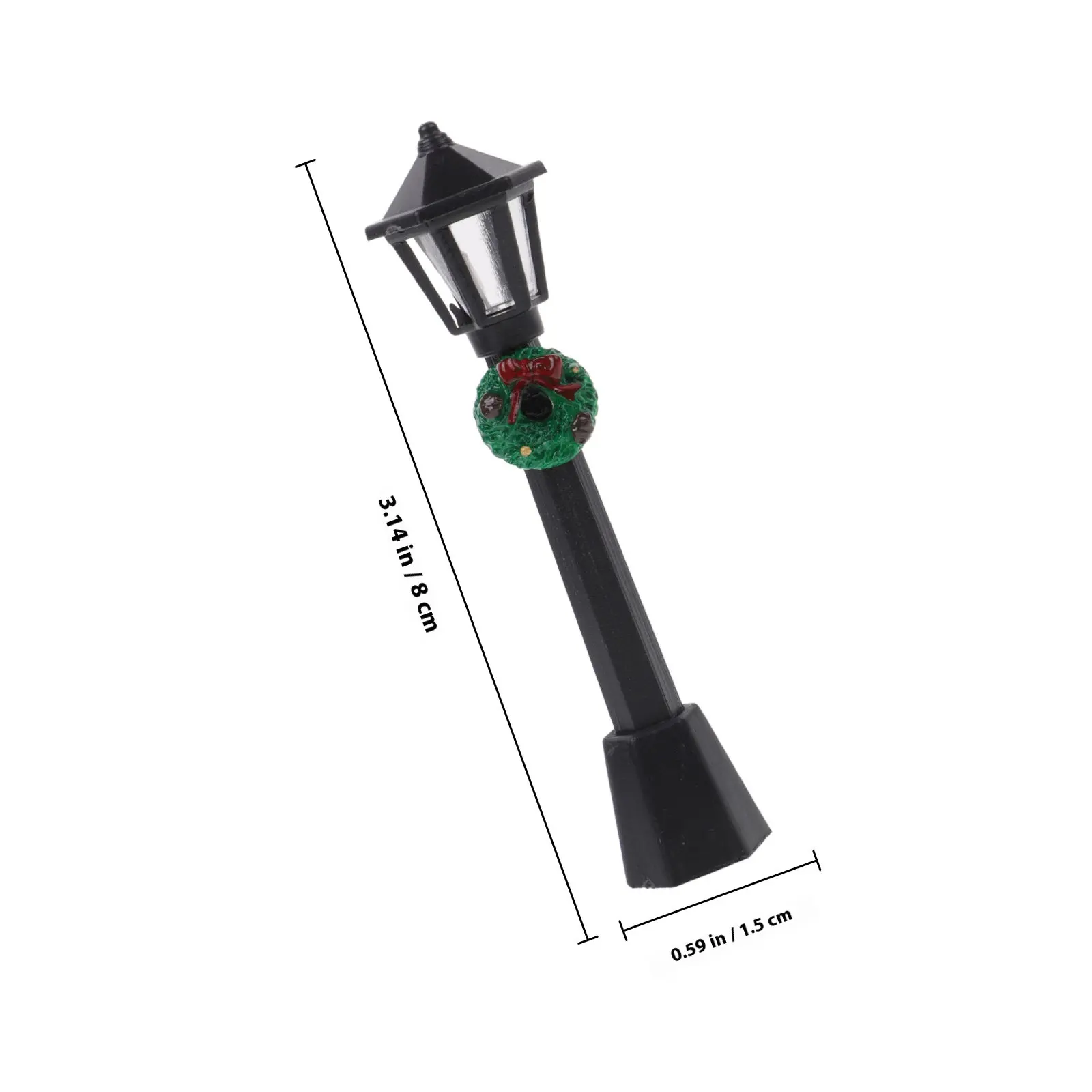 10Pcs Mini Street Lamp Garden Accessory Mini Outdoor Decor Micro Landscape Lighting Simulation Scene Supply