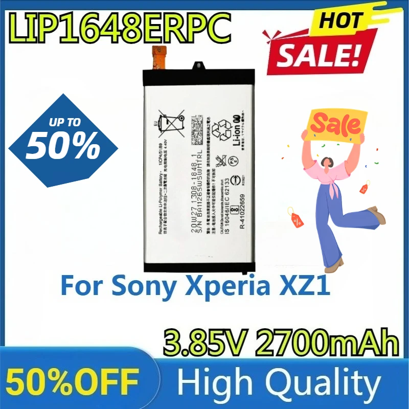 

New LIP1648ERPC High Quality Replaceable 3.8V 2700mAh Battery for Sony Xperia XZ1 Compact XZ1 Mini 4.6" G8441 SO-02K PF41