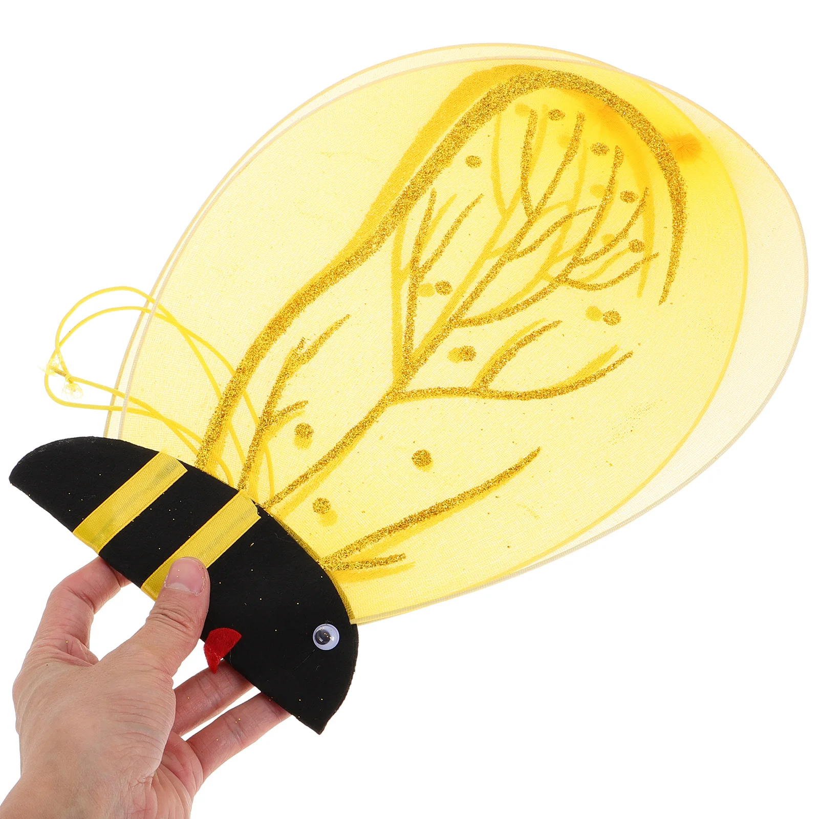 Bijenvleugels voor kinderen Lichtgewicht comfortabele vleugelprop voor kinderdag Schoolspel Halloween-kostuum Prestaties Schattig