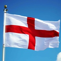 90X150CM Red Cross UK England Flag 90x150cm Cross Of St George English National Banner High Quality Flying Flag