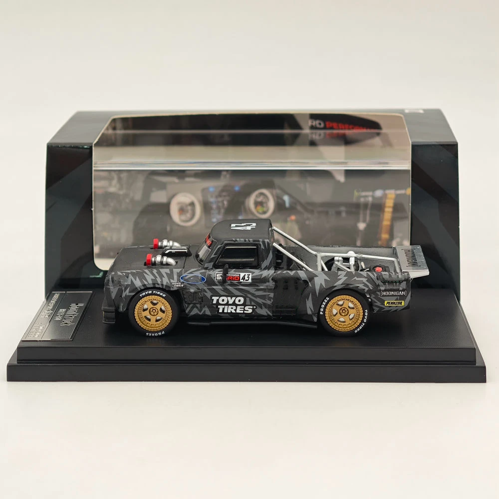 سلاح الشارع SW 1:64 لـ F-150 Hoonitruck Tianmen 1977 - أسود بيك اب دييكاست نموذج سيارة مصغرة مجموعة لعبة نموذج سيارة