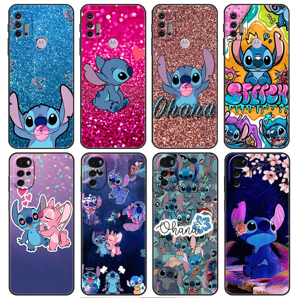 Disney Stitch Cartoon Koala Case for Motorola Moto G30 G60 One Fusion G50 G9 Plus G8 Power Lite Edge 20 G22 Phone Silicone Funda