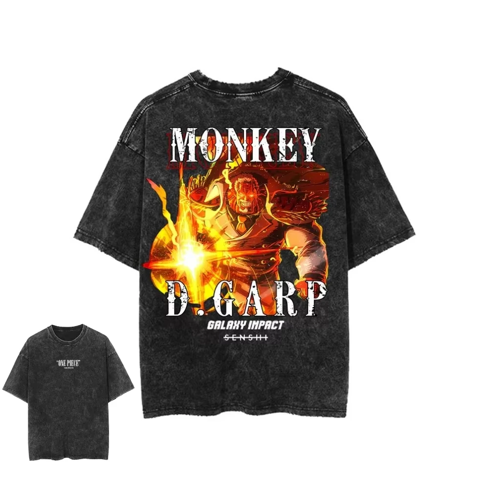 

Новая винтажная футболка оверсайз с эффектом потертости, с аниме-принтом, унисекс, хлопковая, с коротким рукавом, в стиле Y2K, повседневная, с графическим принтом, для уличной моды