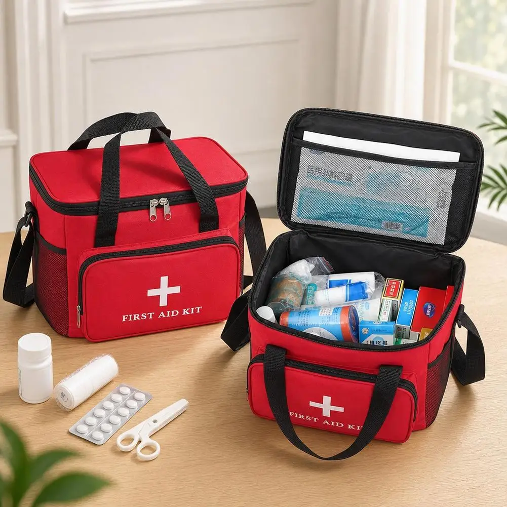 Handheld Large Capacity Epidemic Prevention and Health Bag, Portable Emergency Bag, Household Regular Medical Supplies Storage