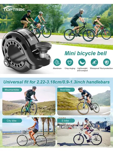 NEW Bicycle Bell Ring Stainless MTB Cycling Horn Bike Bell Handlebar Crisp Sound Horn For Bicycle Safety Bike Accessories 2024