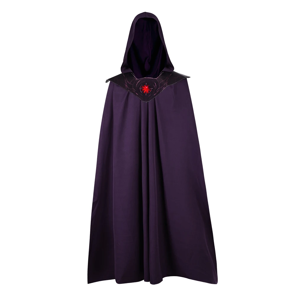 Cape de Sorcier Violette à Capuche – Médaillon Lumineux – photo 1