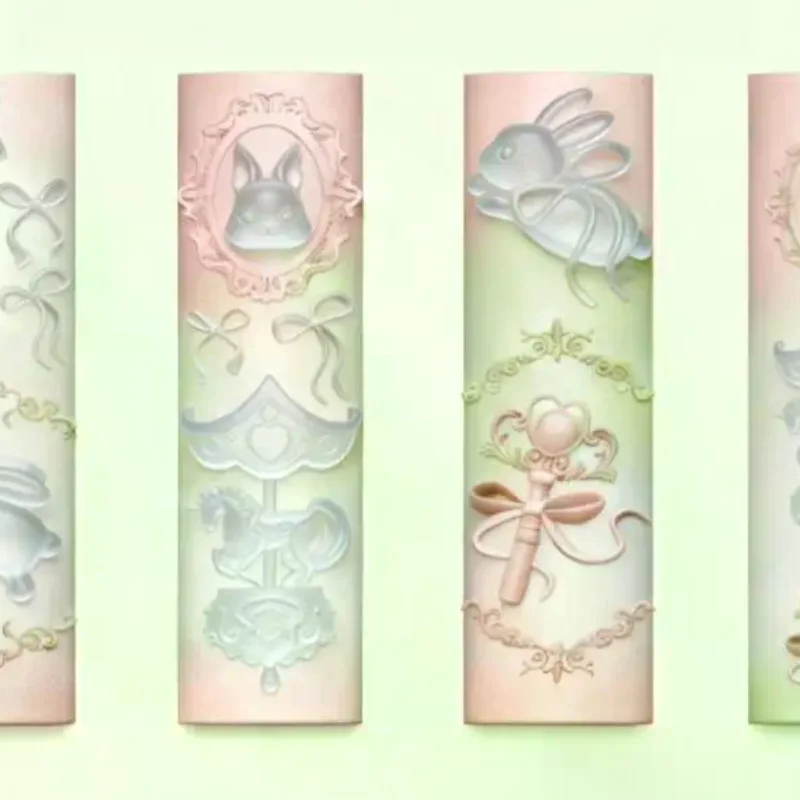3D Transparent Silicone Nail Mold Relief Rabbit Angel Pattern Nail Art Design Template Manicure Tool