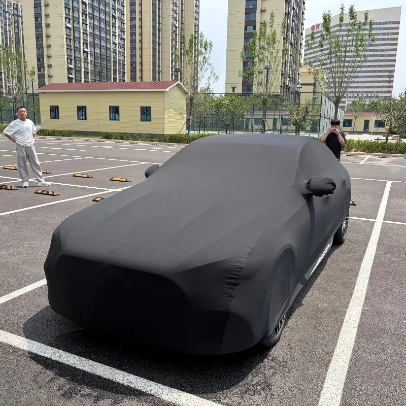 Premium 210g Thick Smooth Touch Stretch Car Cover High Elastic Custom Made Dust Proof  Auto Cover  Sedan Sports Car