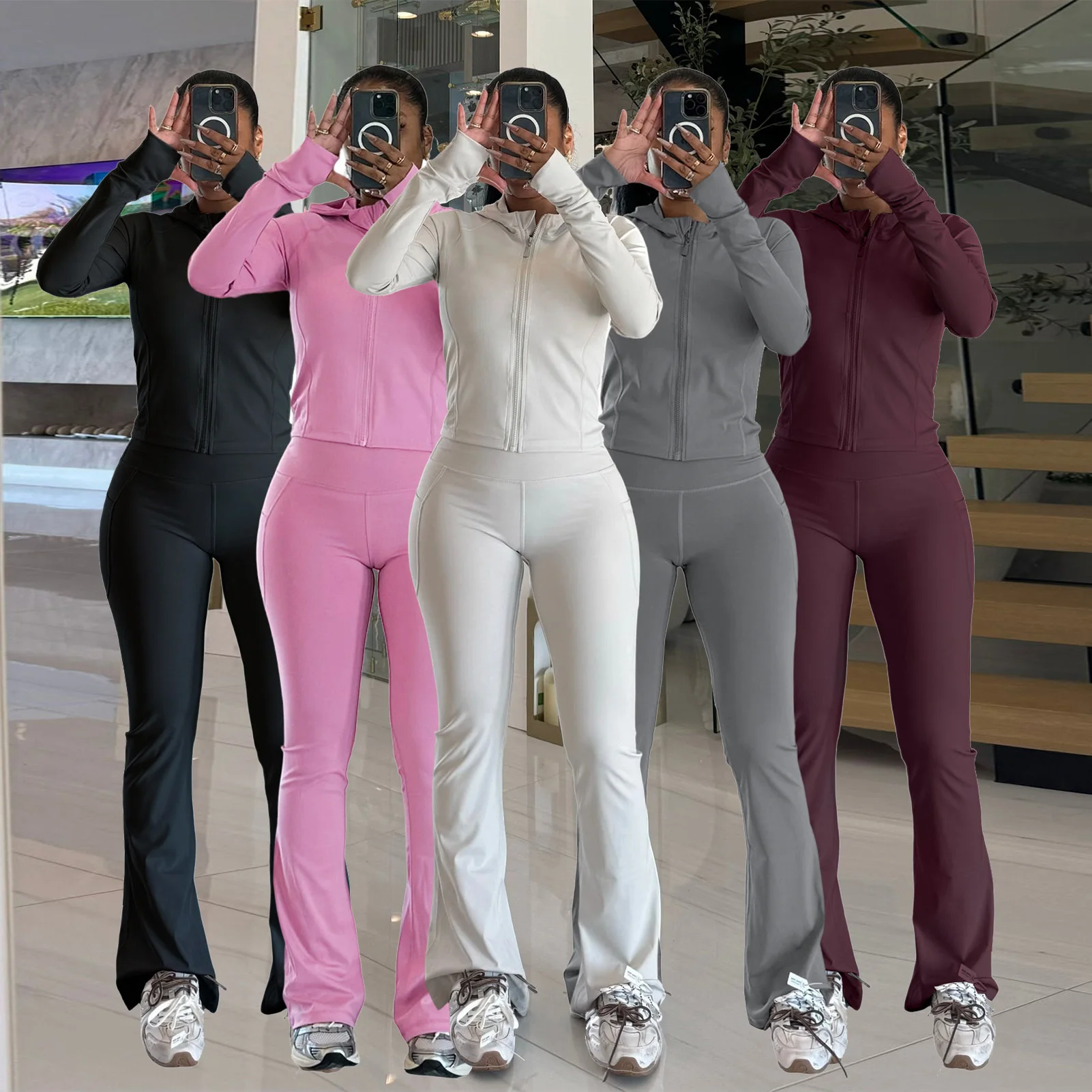 

Женская толстовка с капюшоном Топы Комплект брюк из 2 предметов Одежда Y2K Уличная одежда Женский модельер Спортивный костюм Элегантные куртки Пальто Комплекты из двух предметов